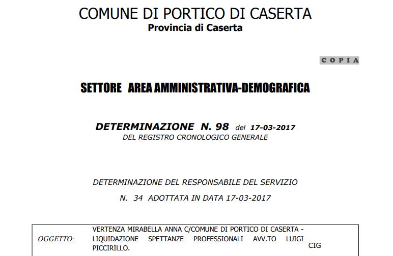 Determinazione 